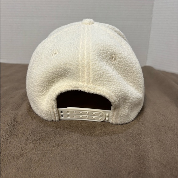 Madewell MWL Baseball Cap Unisex One Size Fleece Ivory Adjustable Make Weekends - Picture 3 of 6